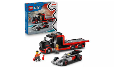 LEGO City F1 Display Truck with Audi F1 Race Car Toy | Ages 7+ | Model 60493 | 508 Pieces | New LEGO