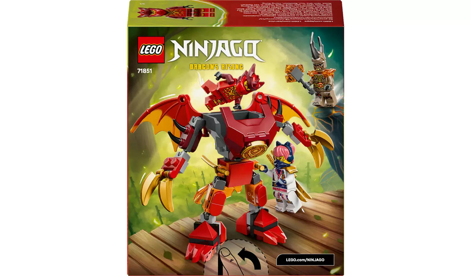 LEGO NINJAGO Kai’s Dragon Mech Battle Pack Ninja Toy | Ages 6+ | Model 71851 | New LEGO