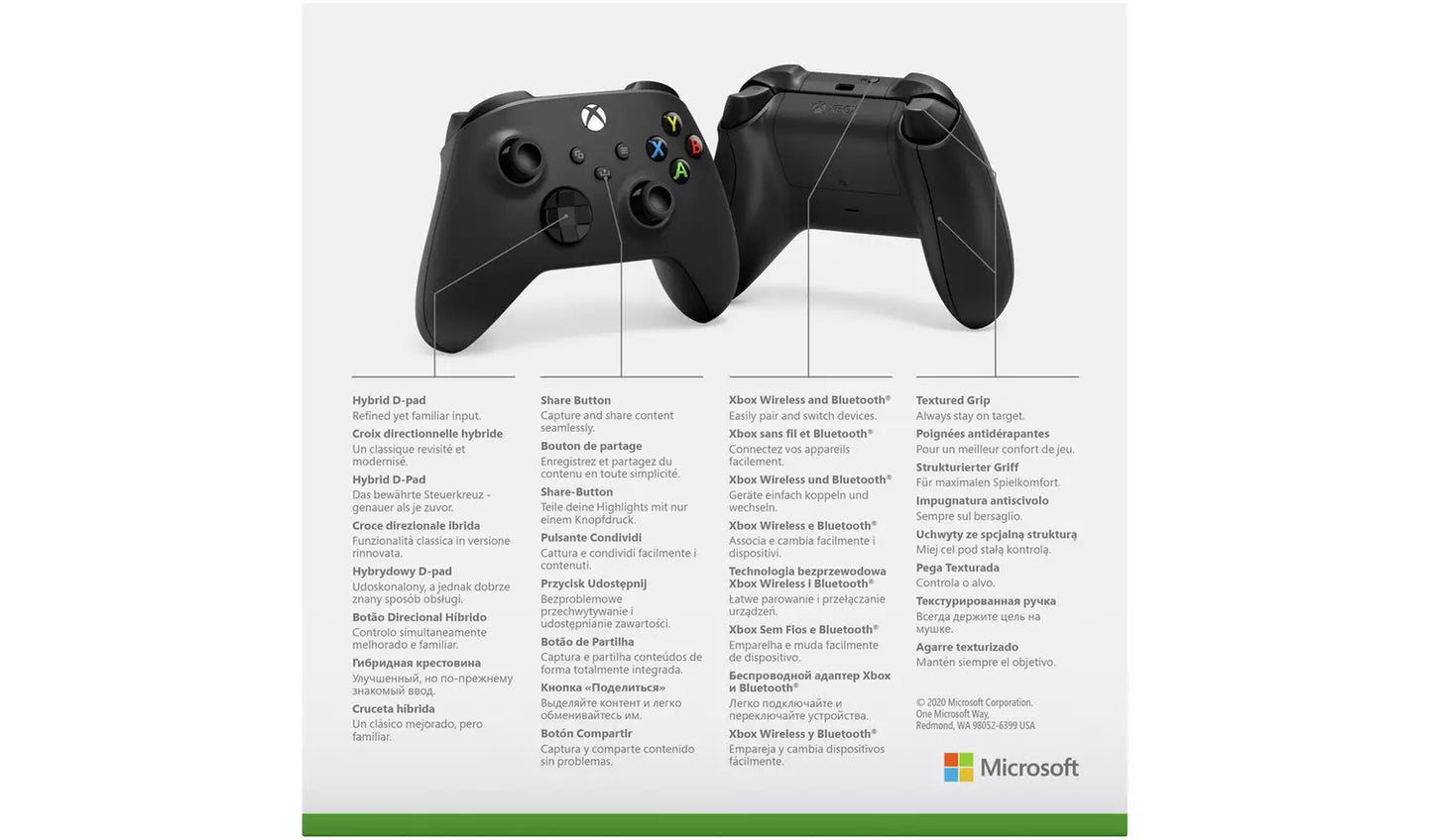 Official Xbox Series X/S Wireless Controller – Carbon Black | Xbox, PC & Mobile Compatible (New) Xbox