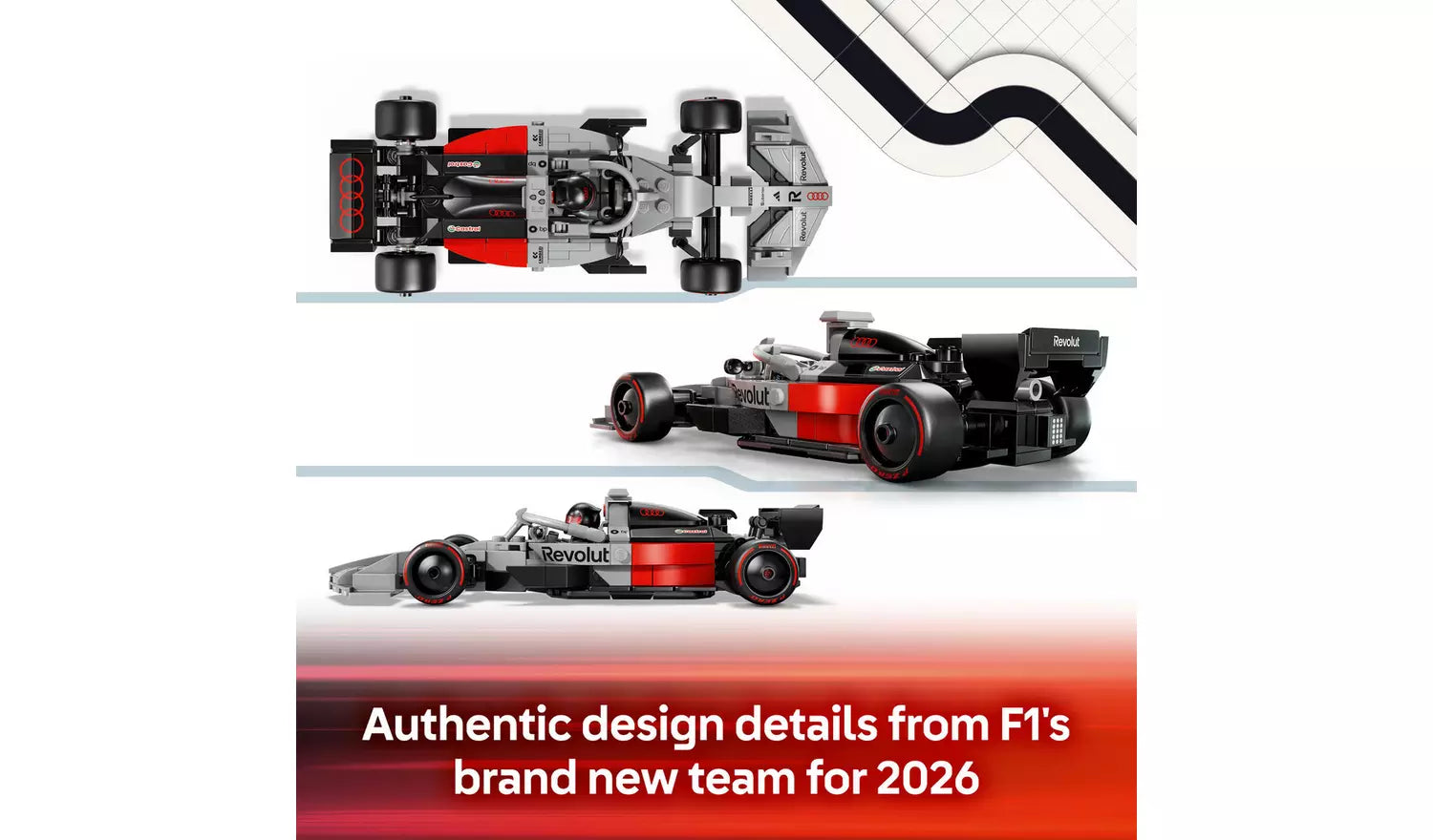 LEGO Speed Champions Audi Revolut F1 Team R26 Race Car | Ages 10+ | Model 77259 | New LEGO