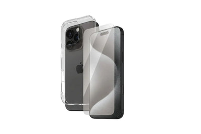 Funki Bundle Clear Case + Tempered Glass for iPhone 16 Pro Funki Fone