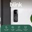 Blink Video Doorbell – Black (Wired or Battery Option) Blink