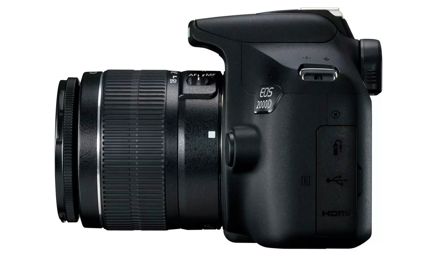 Canon EOS 2000D DSLR Camera with 18-55mm Lens – 24.1MP WiFi & Full HD (New) Canon
