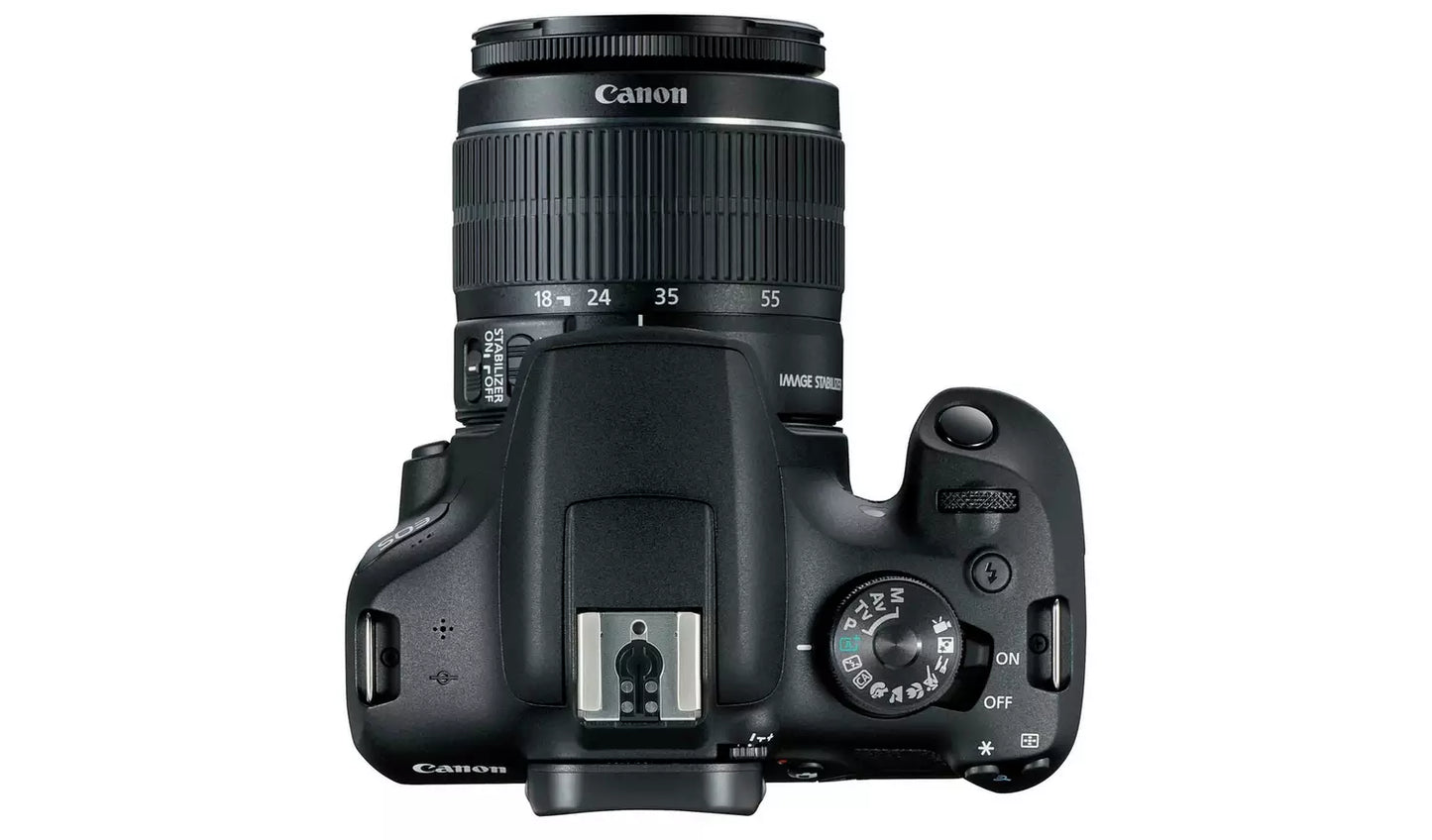 Canon EOS 2000D DSLR Camera with 18-55mm Lens – 24.1MP WiFi & Full HD (New) Canon