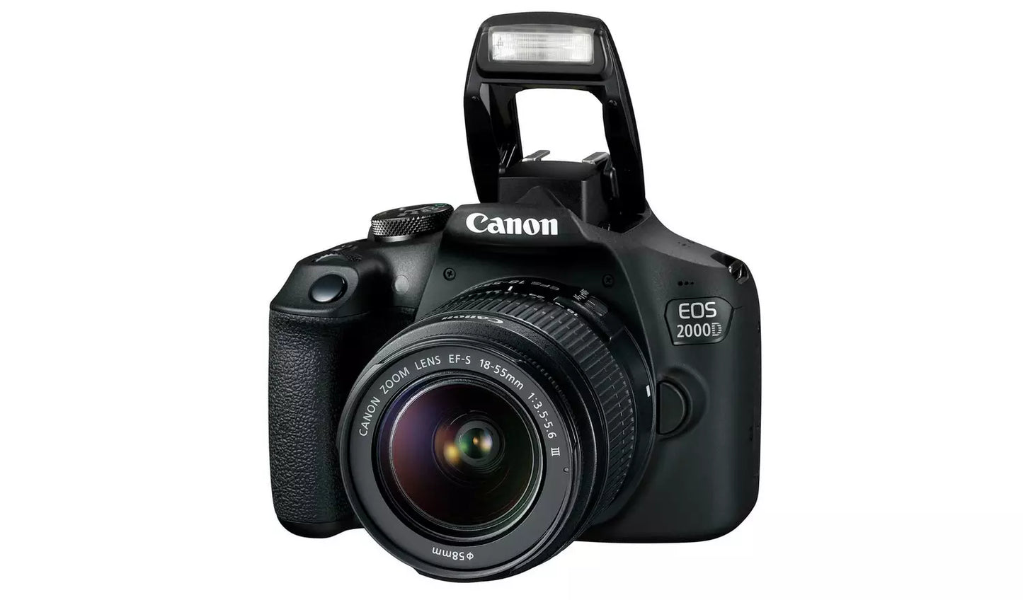 Canon EOS 2000D DSLR Camera with 18-55mm Lens – 24.1MP WiFi & Full HD (New) Canon