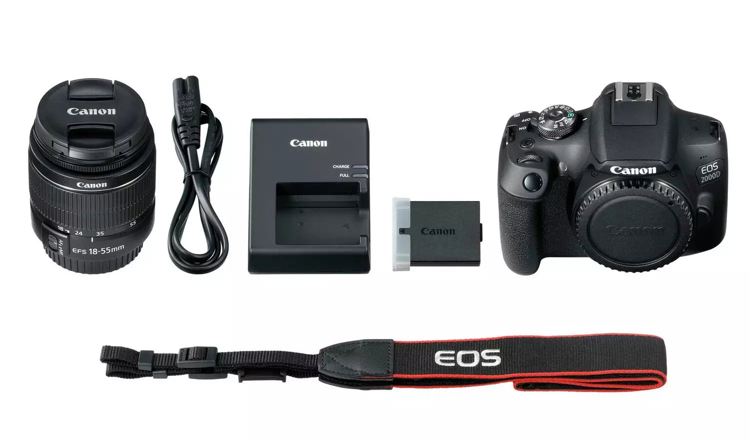 Canon EOS 2000D DSLR Camera with 18-55mm Lens – 24.1MP WiFi & Full HD (New) Canon