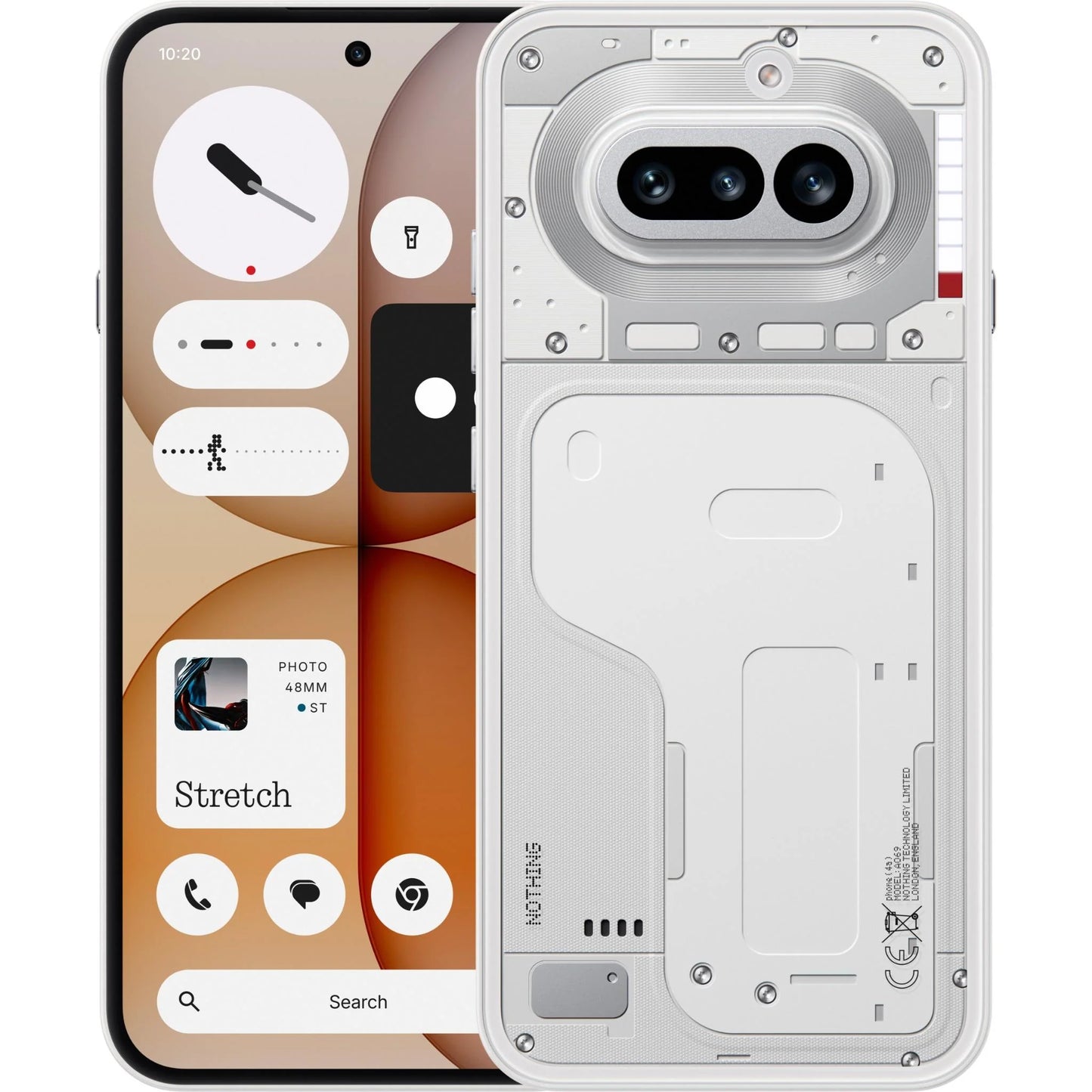 Nothing Phone (4a) 5G 8+256GB White SIM Free Ai Mobile Phone (New) Nothing