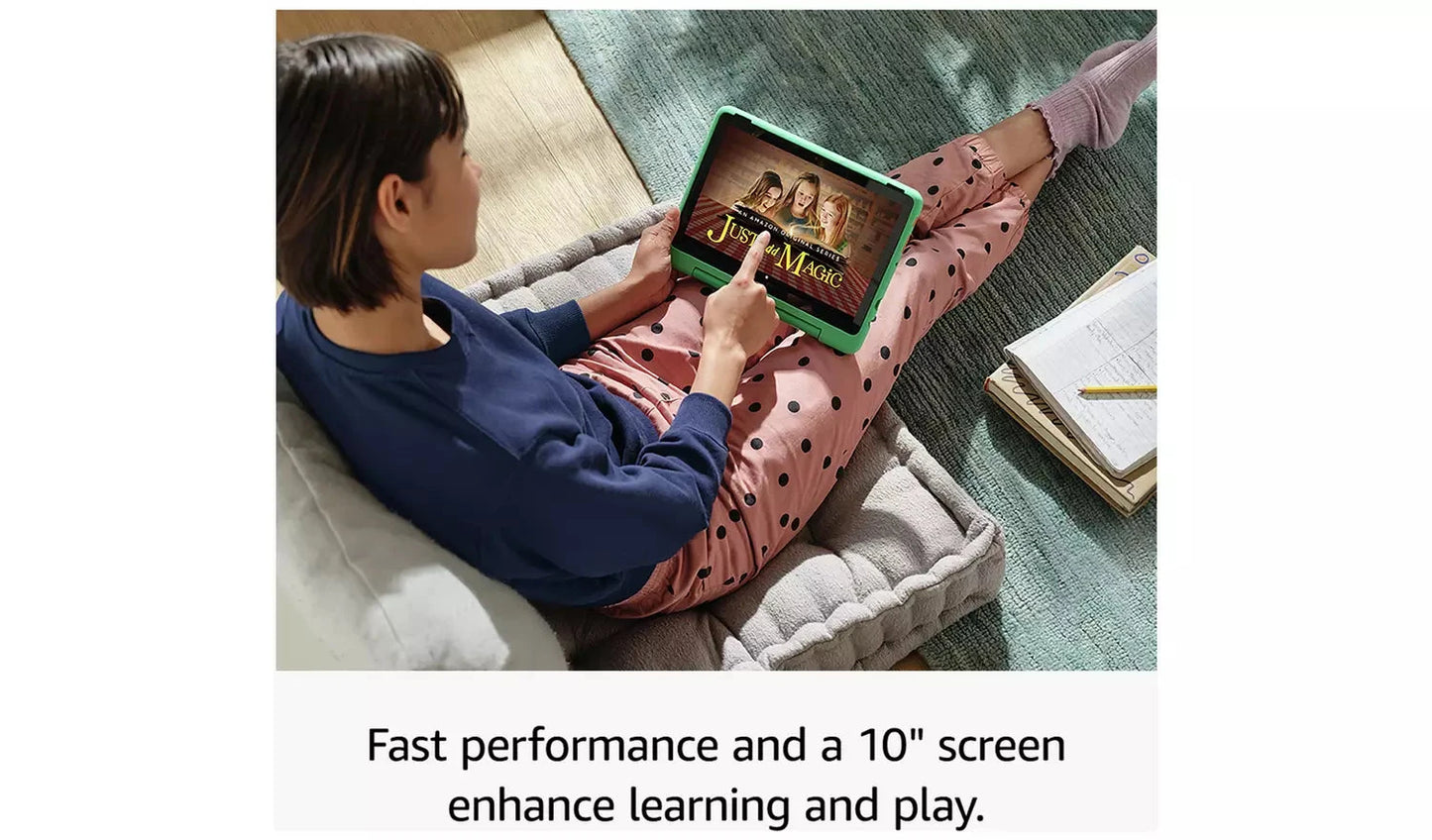 Amazon Fire HD 10 Kids Pro – 10.1" Tablet, 32GB, Blue – Designed for Ages 6–12 (New) Amazon