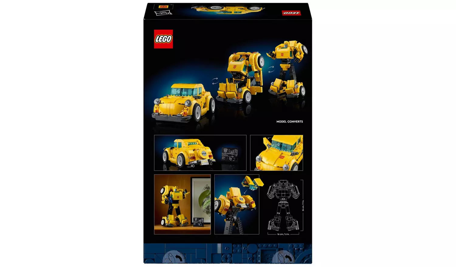 LEGO Icons Transformers Bumblebee Model Set for Adults | Ages 18+ | Model 10338 | NEW LEGO