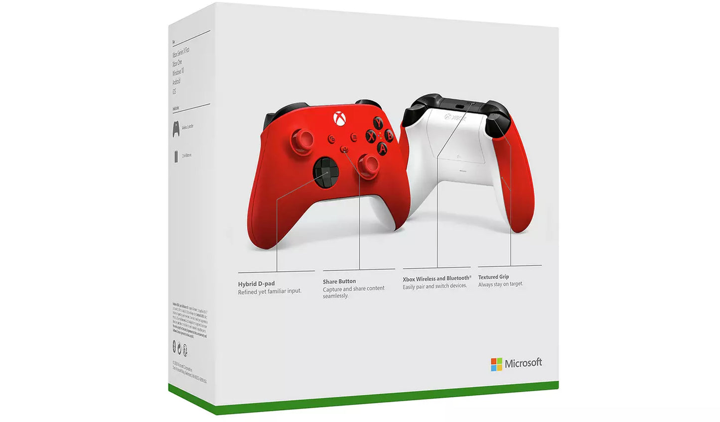 Official Xbox Series X & S Wireless Controller – Pulse Red | Xbox, PC & Mobile Compatible (New) Xbox