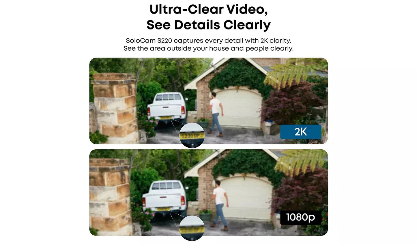 eufy SoloCam S220 2K Outdoor Camera (2-Pack) eufy