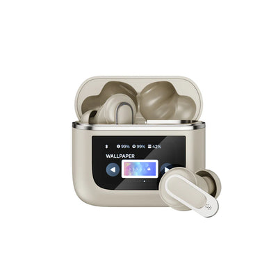 Latest Wireless Smart Earbuds In Ear , Microphone Noise Cancellation with Touch Screen Case Black – Gold