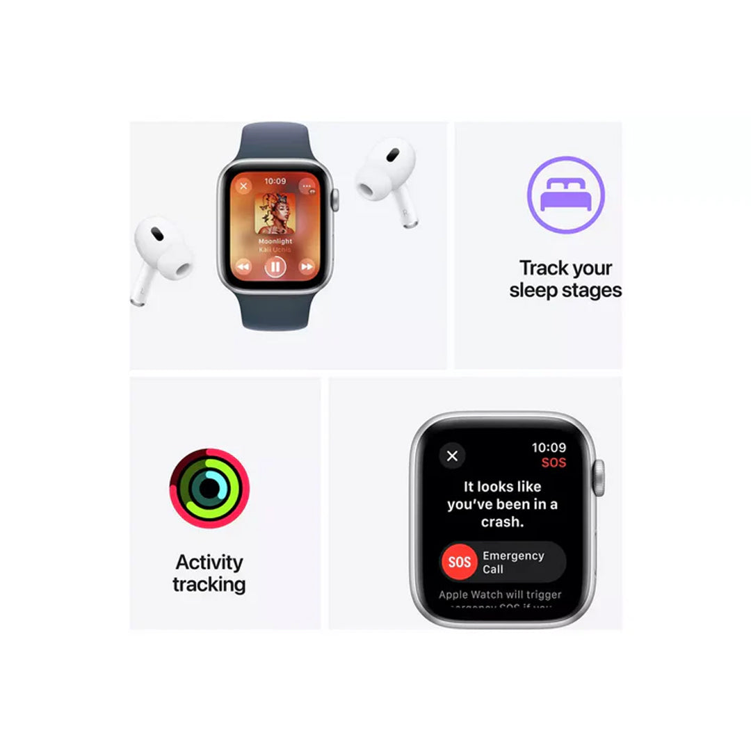 Apple Watch SE 40mm Alu Case Midnight Sport Band 2023 S/M - NEW