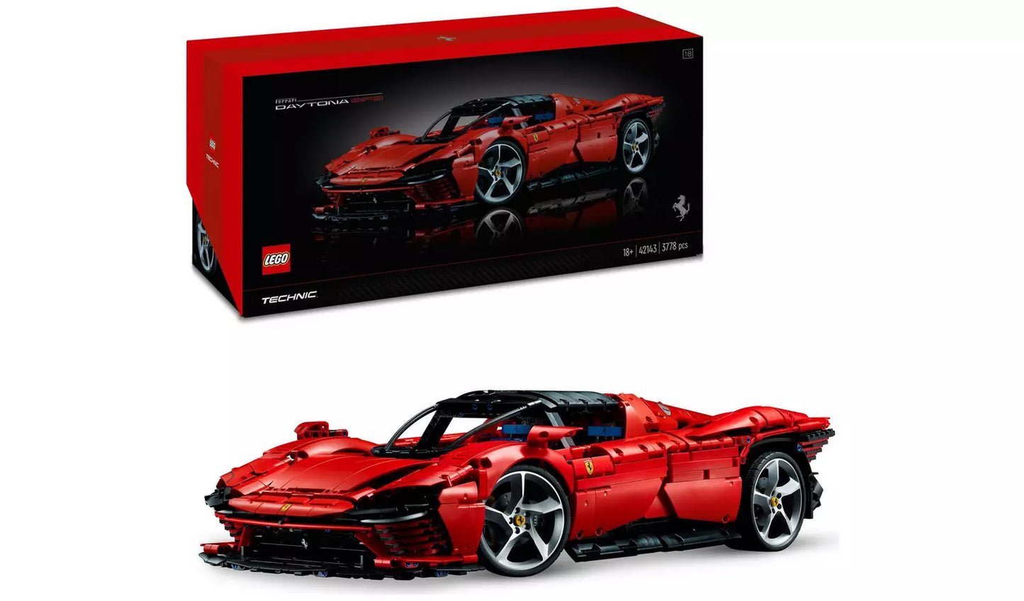 LEGO Technic Ferrari Daytona SP3 Model Race Car Set | Ages 18+ | Model 42143 | NEW LEGO