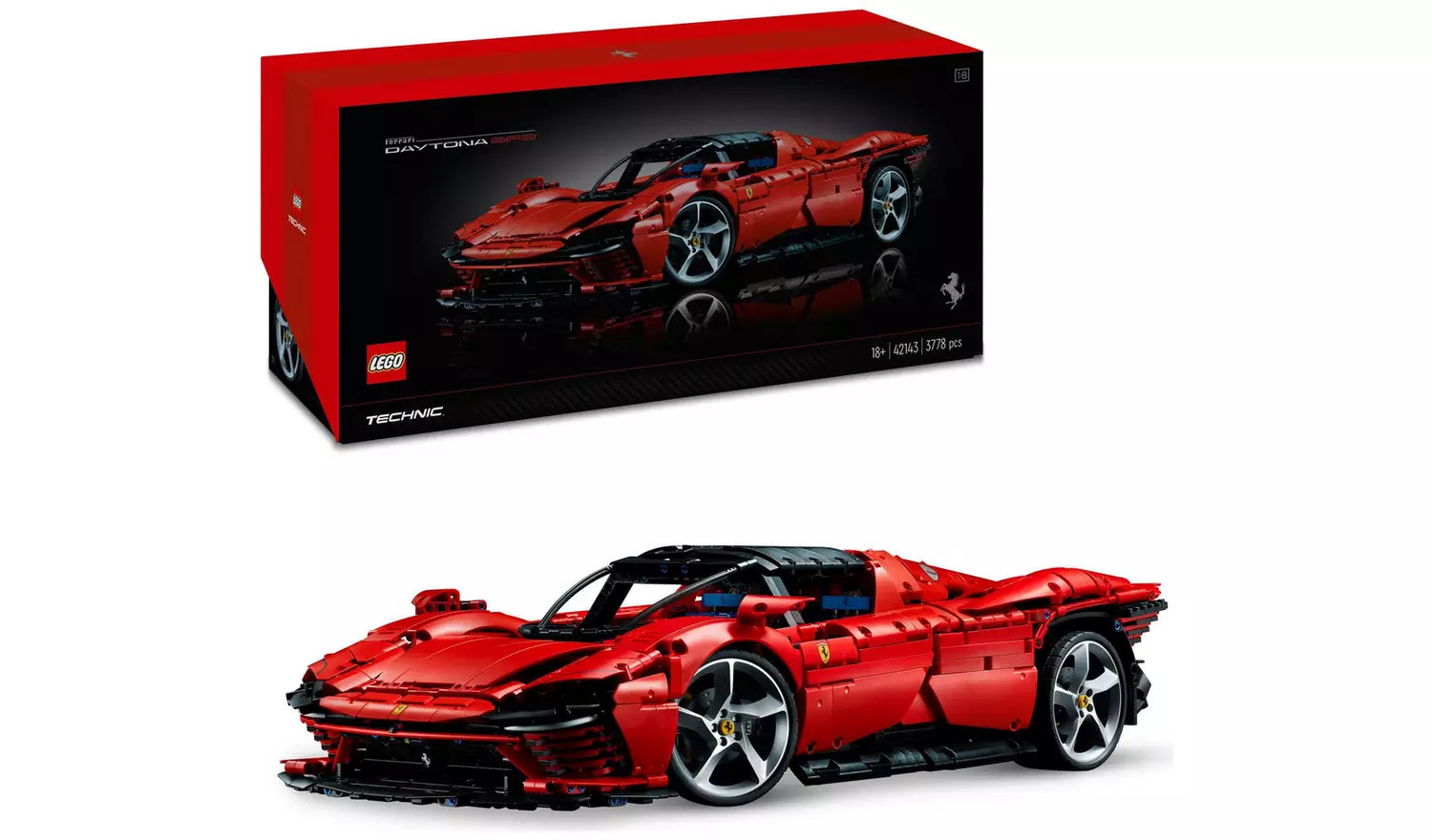 LEGO Technic Ferrari Daytona SP3 Model Race Car Set | Ages 18+ | Model 42143 | NEW LEGO