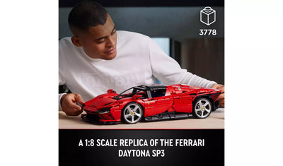 LEGO Technic Ferrari Daytona SP3 Model Race Car Set | Ages 18+ | Model 42143 | NEW LEGO