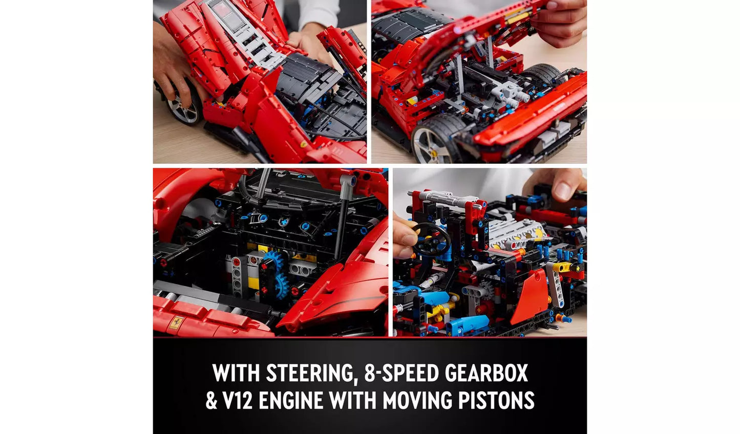 LEGO Technic Ferrari Daytona SP3 Model Race Car Set | Ages 18+ | Model 42143 | NEW LEGO