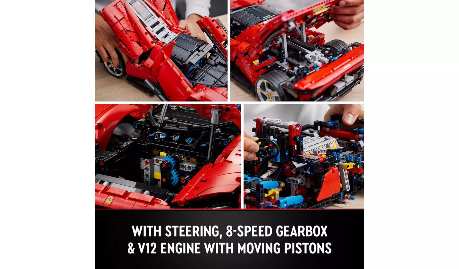 LEGO Technic Ferrari Daytona SP3 Model Race Car Set | Ages 18+ | Model 42143 | NEW LEGO