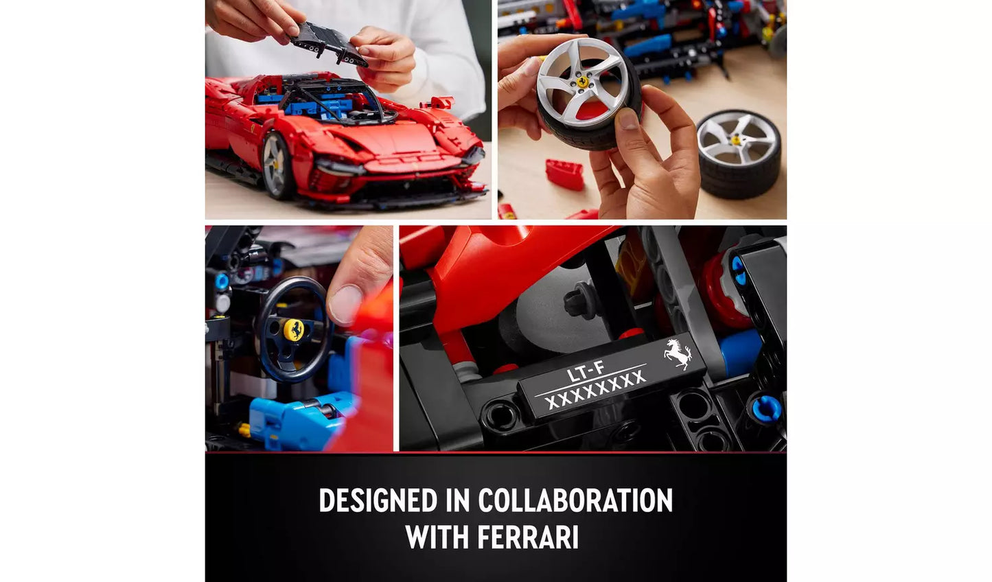 LEGO Technic Ferrari Daytona SP3 Model Race Car Set | Ages 18+ | Model 42143 | NEW LEGO