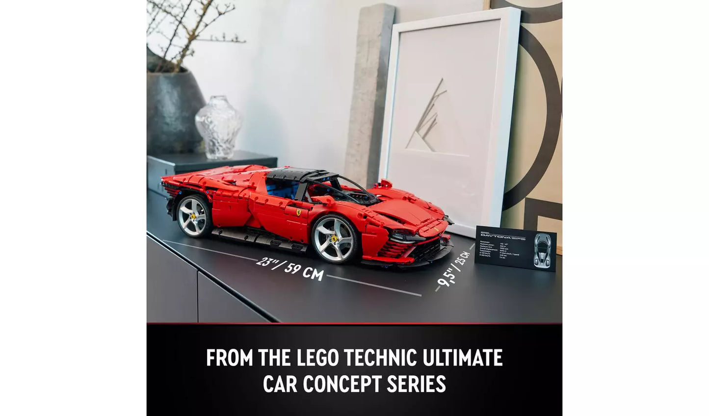 LEGO Technic Ferrari Daytona SP3 Model Race Car Set | Ages 18+ | Model 42143 | NEW LEGO