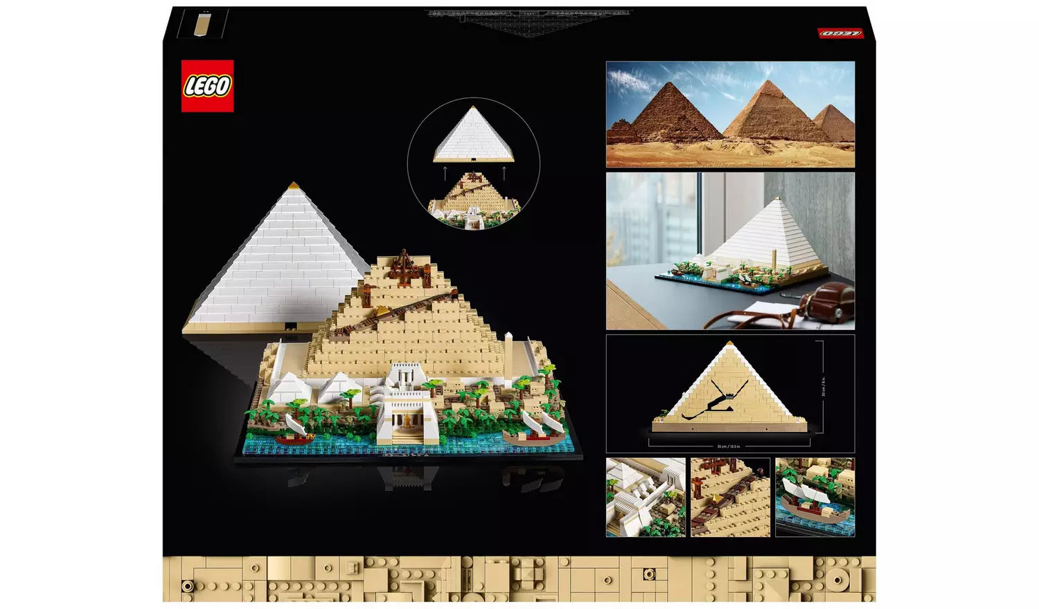 LEGO Architecture Great Pyramid of Giza Set for Adults | Ages 18+ | Model 21058 | NEW LEGO