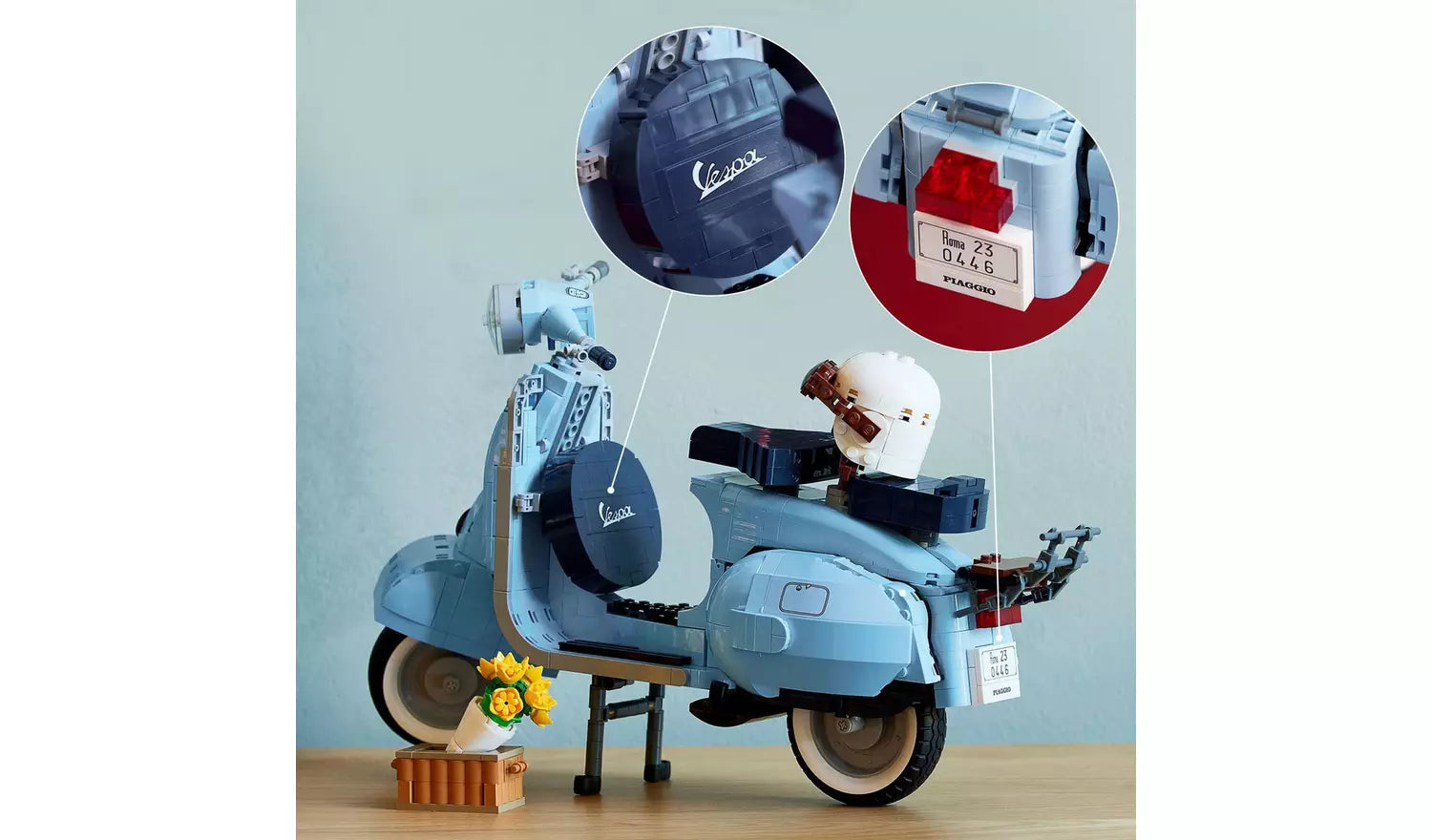 LEGO Icons Vespa 125 Scooter Model Set for Adults | Ages 18+ | Model 10298 | NEW LEGO