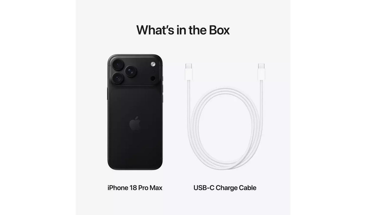 Apple iPhone 18 Pro Max 256GB – Black, 5G, SIM-Free, AI Smartphone (New) Apple