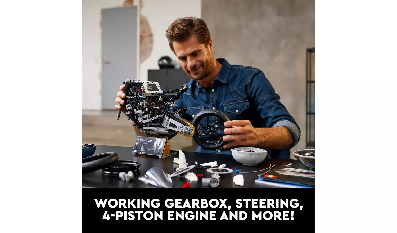 LEGO Technic BMW M 1000 RR Motorbike Model Kit | Ages 18+ | Model 42130 | 1:5 Scale Display Motorcycle | NEW LEGO