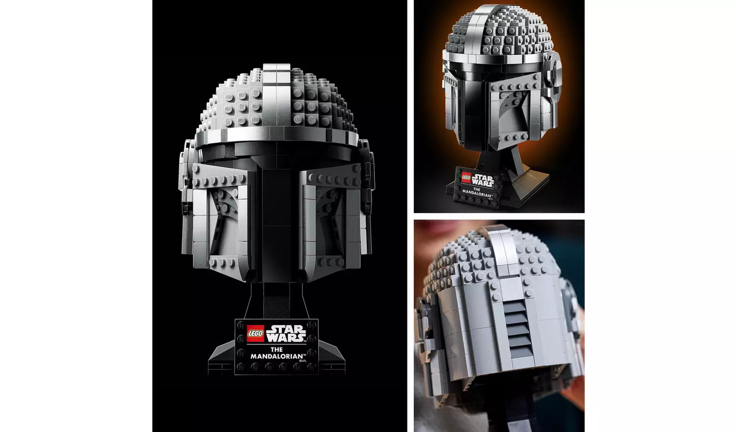 LEGO Star Wars The Mandalorian Helmet Model Adult Set | Ages 18+ | Model 75328 | NEW LEGO