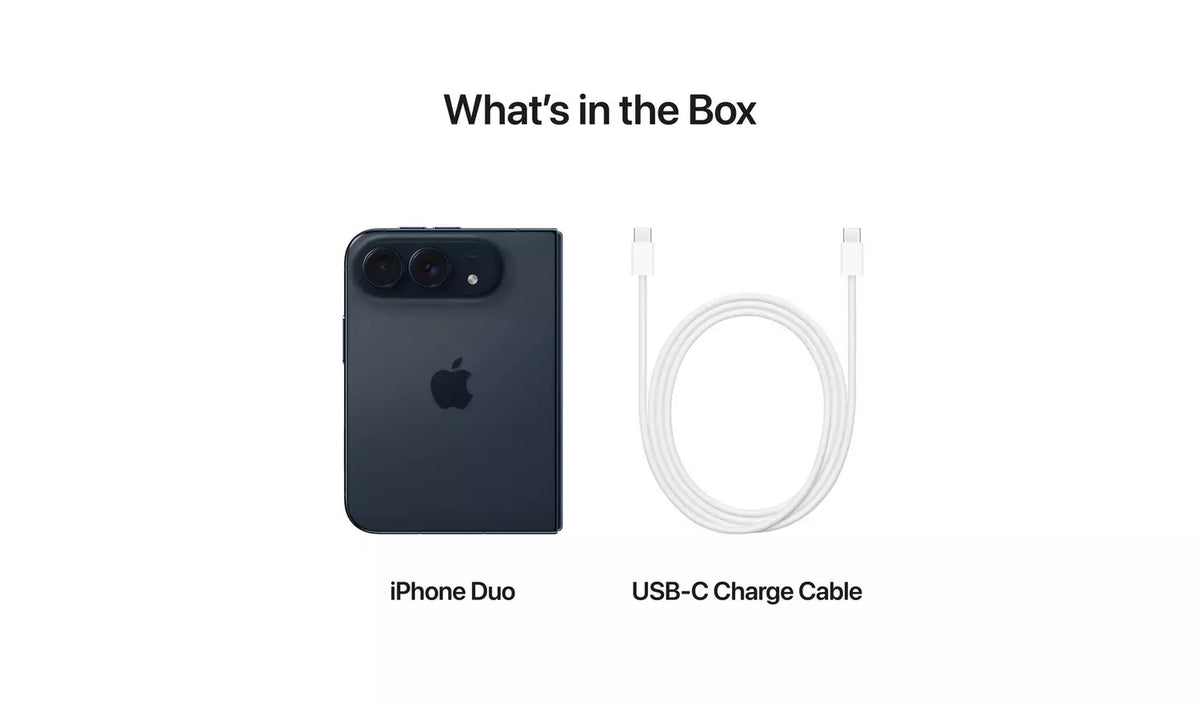 SIM Free iPhone Duo 5G 256GB AI Mobile Phone - Night Sky (New) Apple
