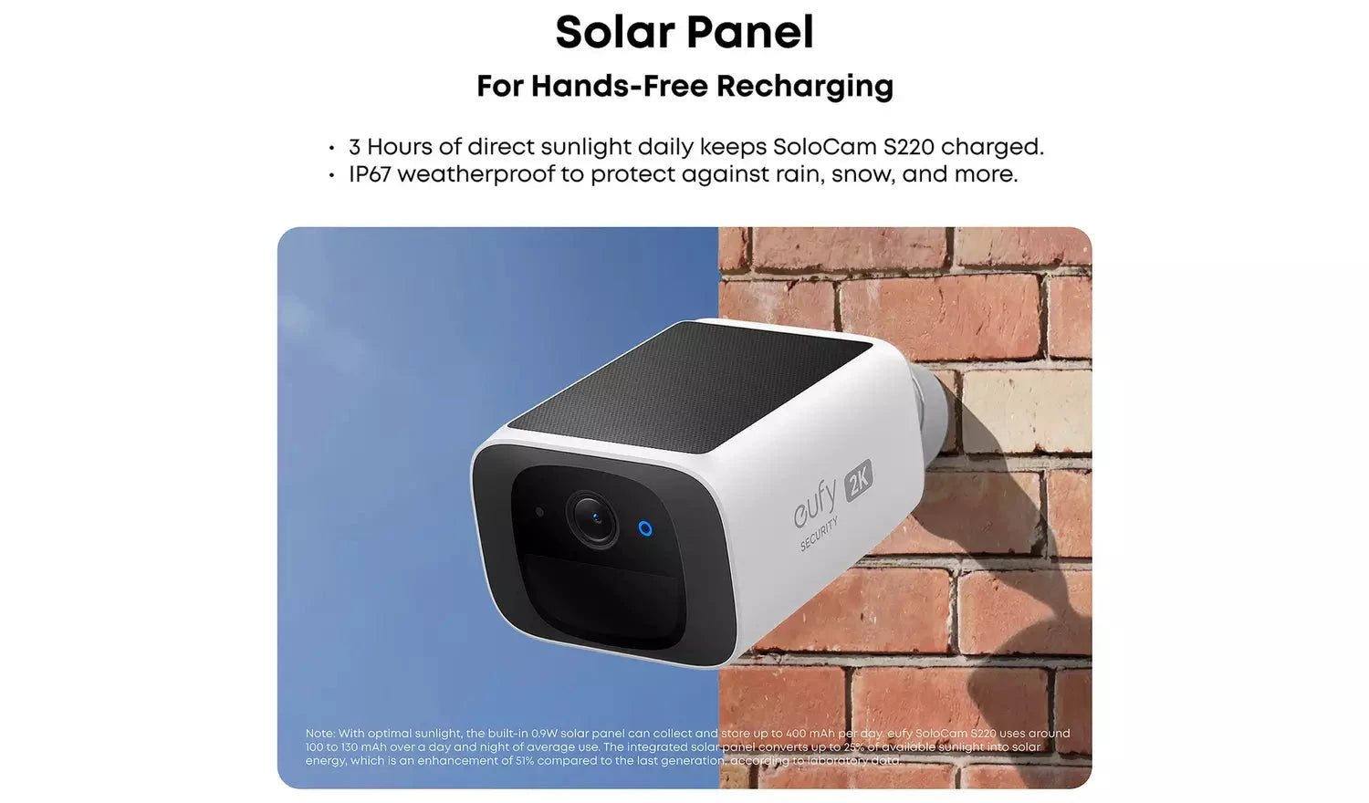 eufy SoloCam S220 2K Outdoor Camera (2-Pack) eufy