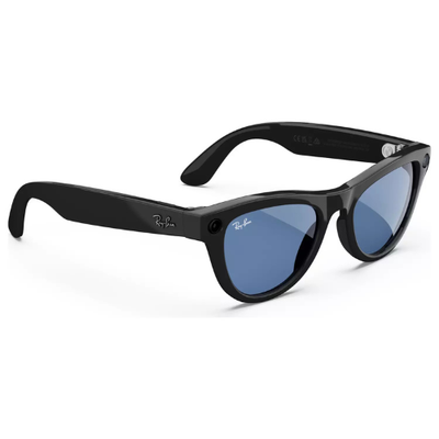 Ray-Ban Meta Skyler - Shiny Black, Transitions Cerulean Blue (New) Meta