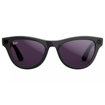 Ray-Ban Meta Skyler, Shiny Black, Transition Amethyst Purple (New) Meta