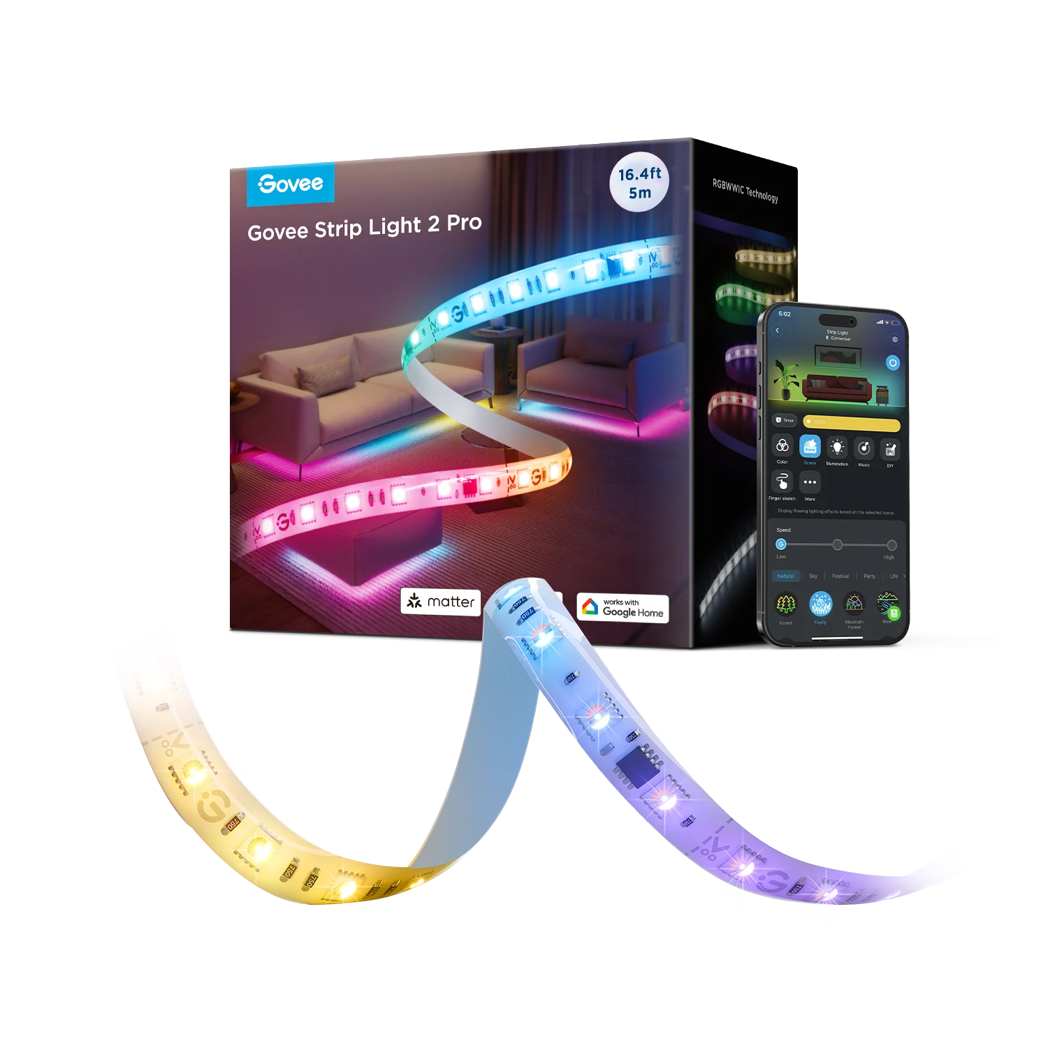 Govee Strip Light 2 Pro (Model H61F5) Govee