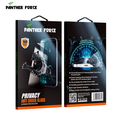 Panther Force Privacy Tempered Glass Screen Protector For All iPhones