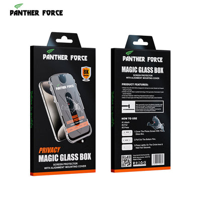 Panther Force 8k Magic Glass Box Screen Protector With Privacy For All iPhones