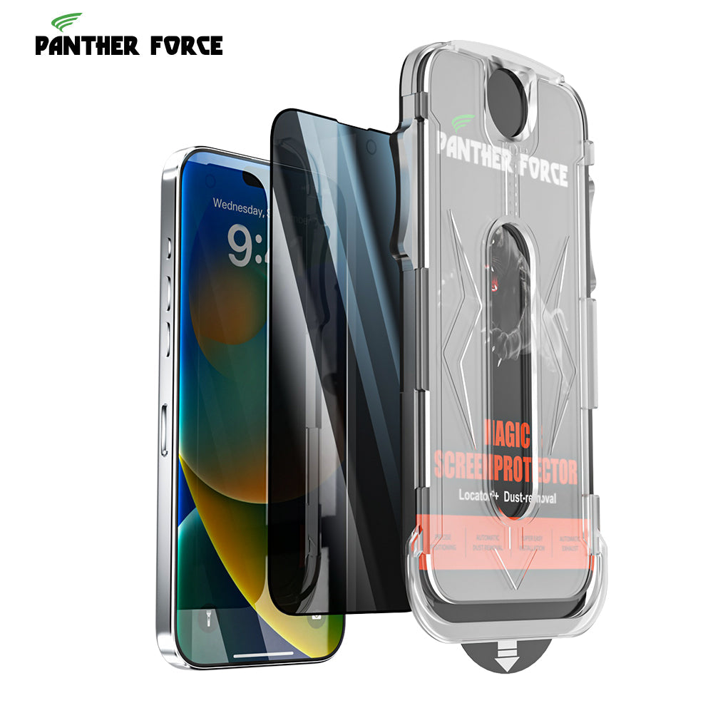 Panther Force 8k Magic Glass Box Screen Protector With Privacy For All iPhones