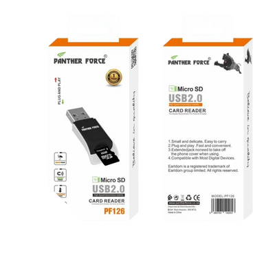 PF126- PANTHER FORCE MICRO SD USB 2.0 CARD READER My Store