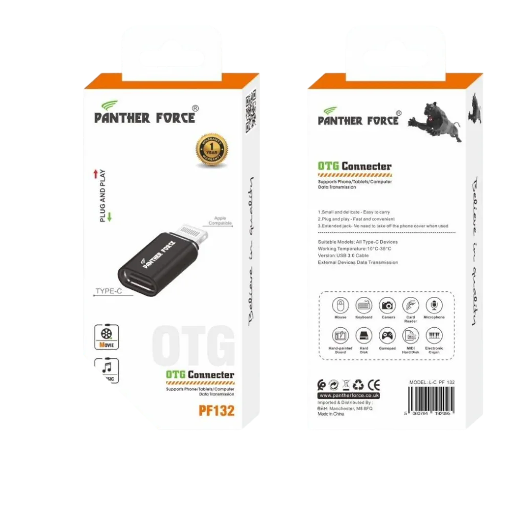 PF132- PANTHER FORCE APPLE OTG CONNECTER My Store