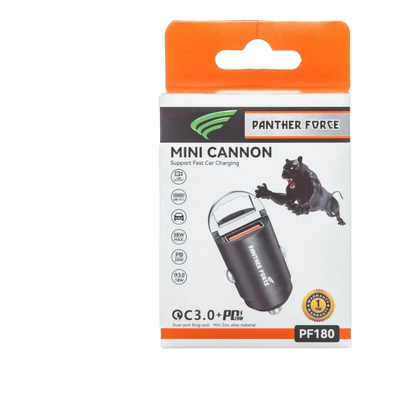 Panther Force Mini-cannon Type-C+USB-A 20W Car Charger - PF180 My Store