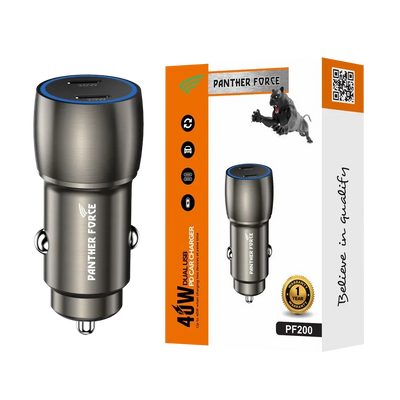 Panther Force 40W Car Charger With 2*C Port - PF200 My Store