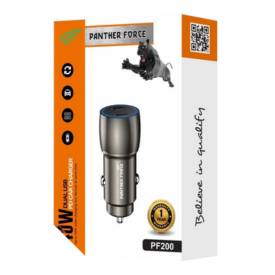 Panther Force 40W Car Charger With 2*C Port - PF200 My Store