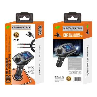 Panther Force Fm Transmitter – 2.4a – Car Mp3 And Charger Aux Audio Output (A2dp – 4edr) - PF41 My Store
