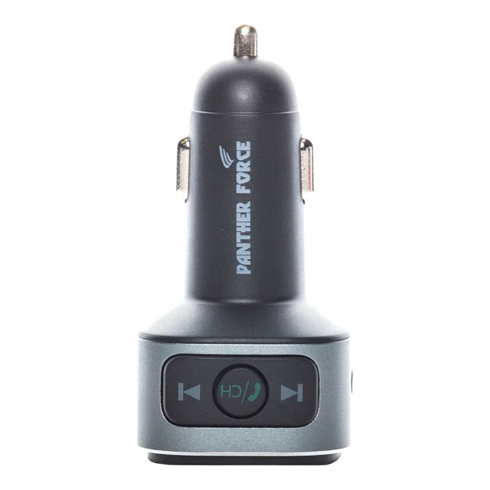 Panther Force 18W Wireless Fm Car Kit With Type-C Car Charger (Multi Light) - PF48 My Store