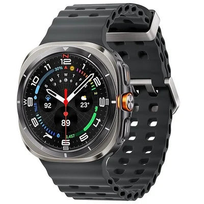 Samsung Galaxy Watch Ultra LTE – 47mm Smartwatch, Titanium Grey - Marine Band Dark Grey (Pristine Condition) Samsung