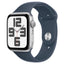 Apple Watch SE 2 GPS 44mm Silver Aluminium - Blue Sport Band - M/L (Pristine Condition) Apple
