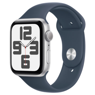 Apple Watch SE 2 GPS 44mm Silver Aluminium - Blue Sport Band - M/L (Pristine Condition) Apple