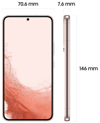 Samsung Galaxy S22 128GB Pink – Unlocked SIM + eSIM (Excellent Refurbished)