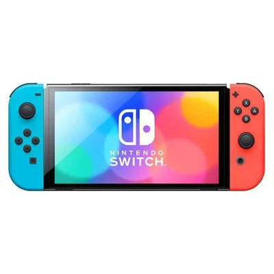 Nintendo Switch OLED Console - Neon Blue / Neon Red (New) Nintendo