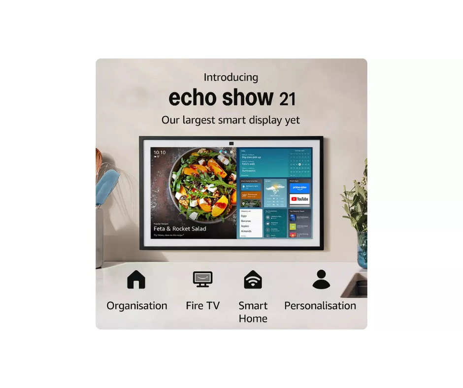 Amazon Echo Show 21 Smart Hub with Fire TV & Alexa – Black Amazon